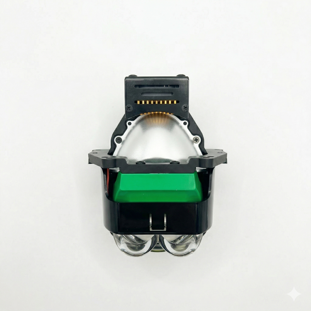 3-Inch Square Bi-LED Projector Lens with Dual Direct Projection Lenses