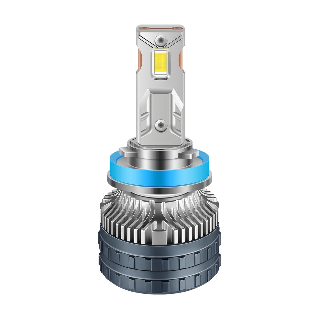 X66 9005 H11 H3 HB2 LED Foward Light Car Bulbs, 9000LM Csp Chip, 6000K Cool White, Emc Filter, Replace Hi/Lo Beam, Super Canbus, 2 Pcs