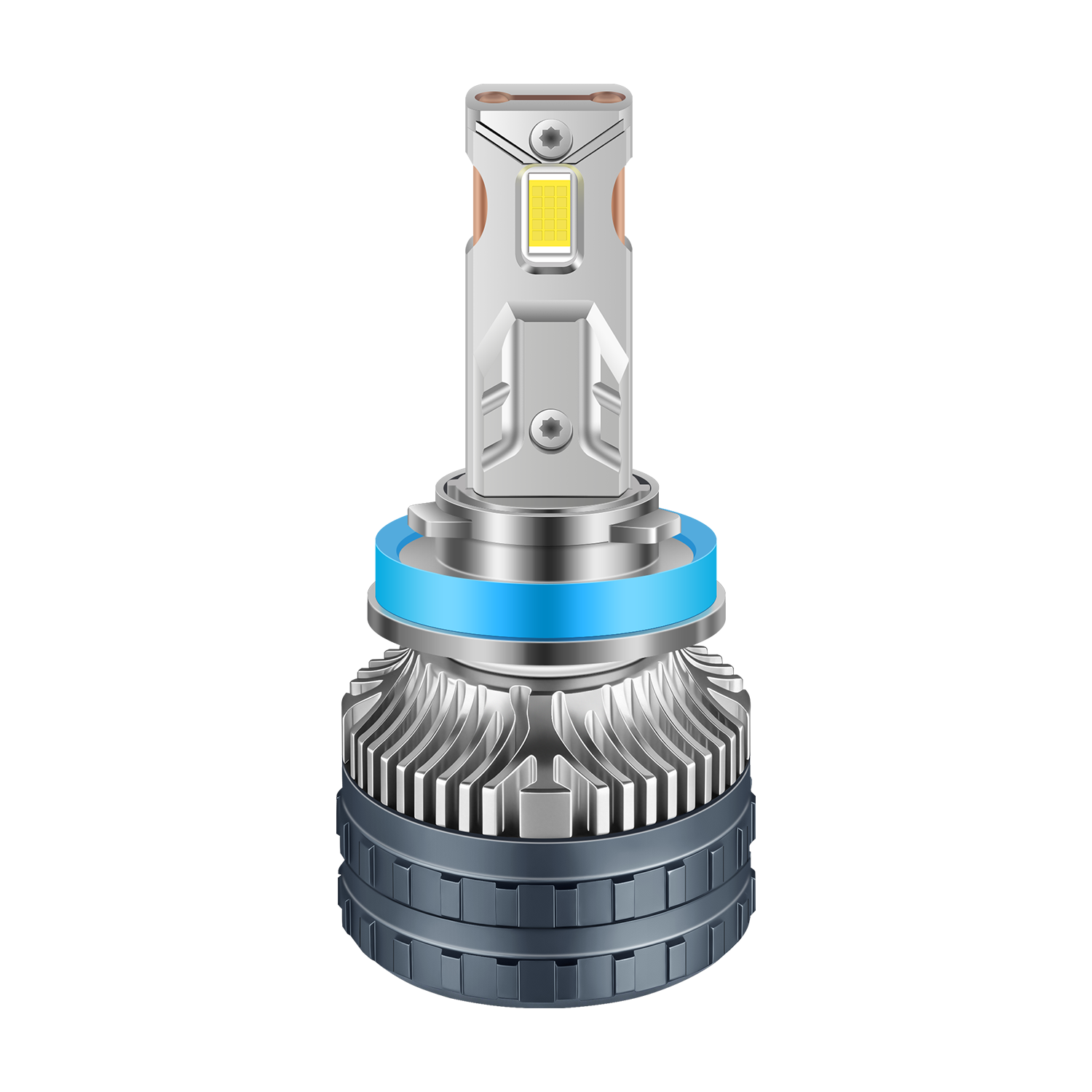 X66 9005 H11 H3 HB2 LED Foward Light Car Bulbs, 9000LM Csp Chip, 6000K Cool White, Emc Filter, Replace Hi/Lo Beam, Super Canbus, 2 Pcs