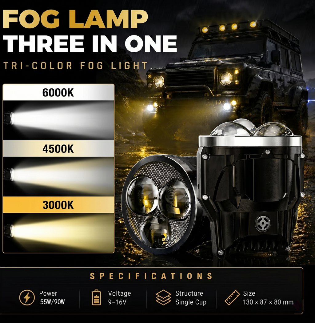 Hixem - W3 LED FOG LAMP