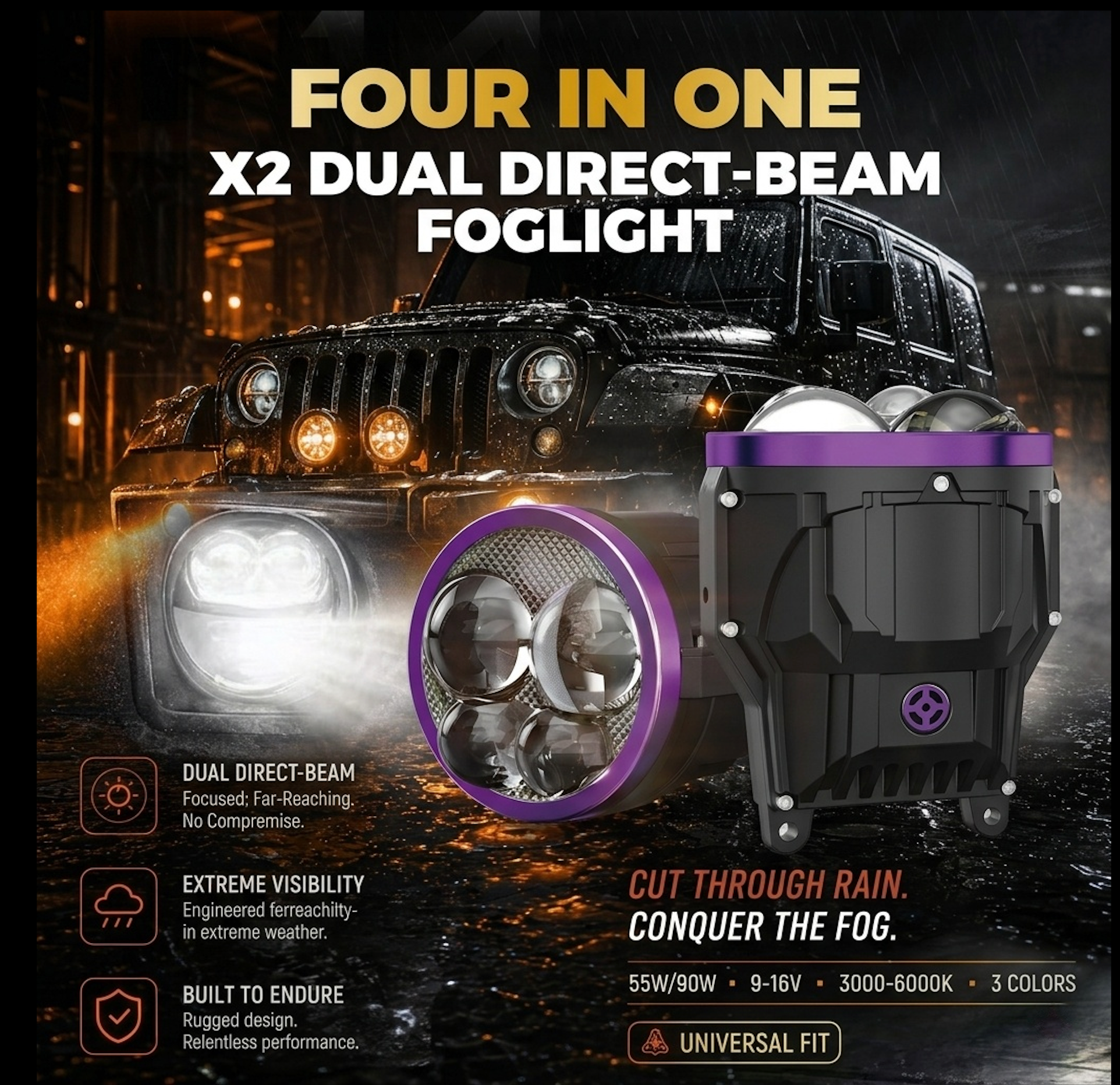 Hixem - W4 LED FOG LAMP