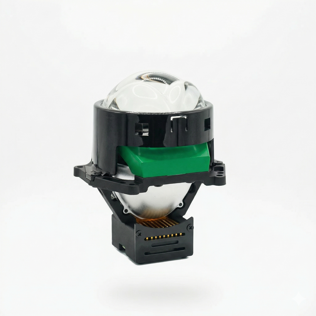 3-Inch Round Bi-LED Projector Lens with Dual Direct Projection
